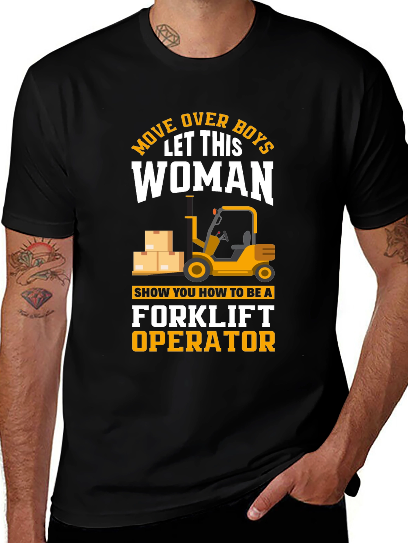 Forklift Operator Woman T-Shirt