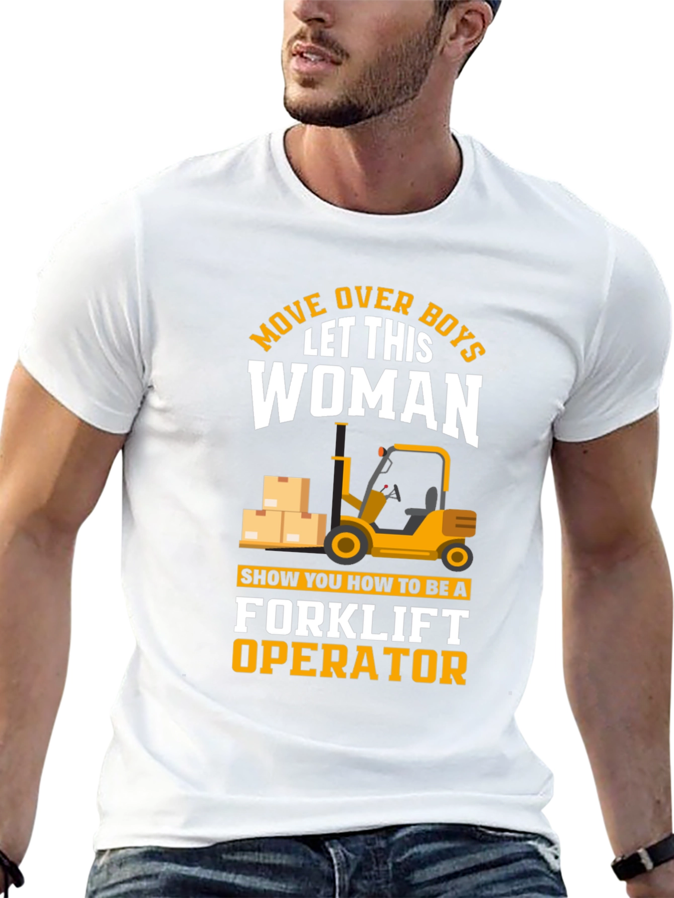 Forklift Operator Woman T-Shirt