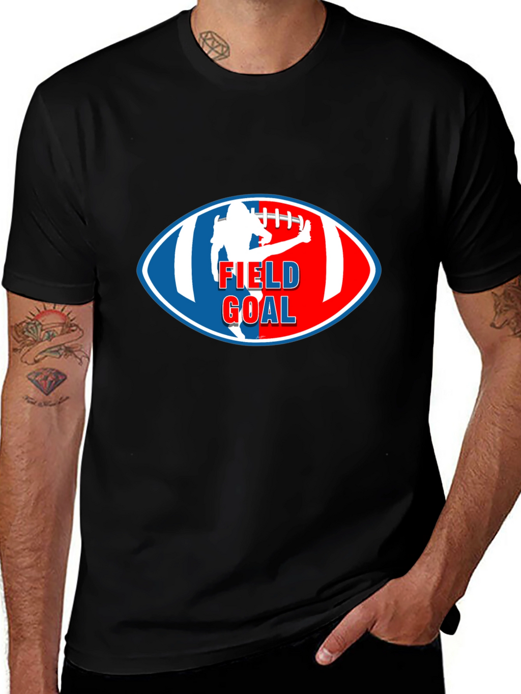 Field Goal Graphic T-Shirt - Football Fan Apparel