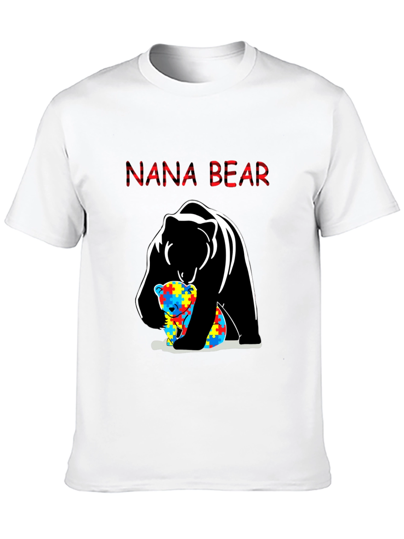 Nana Bear Autism Awareness T-Shirt