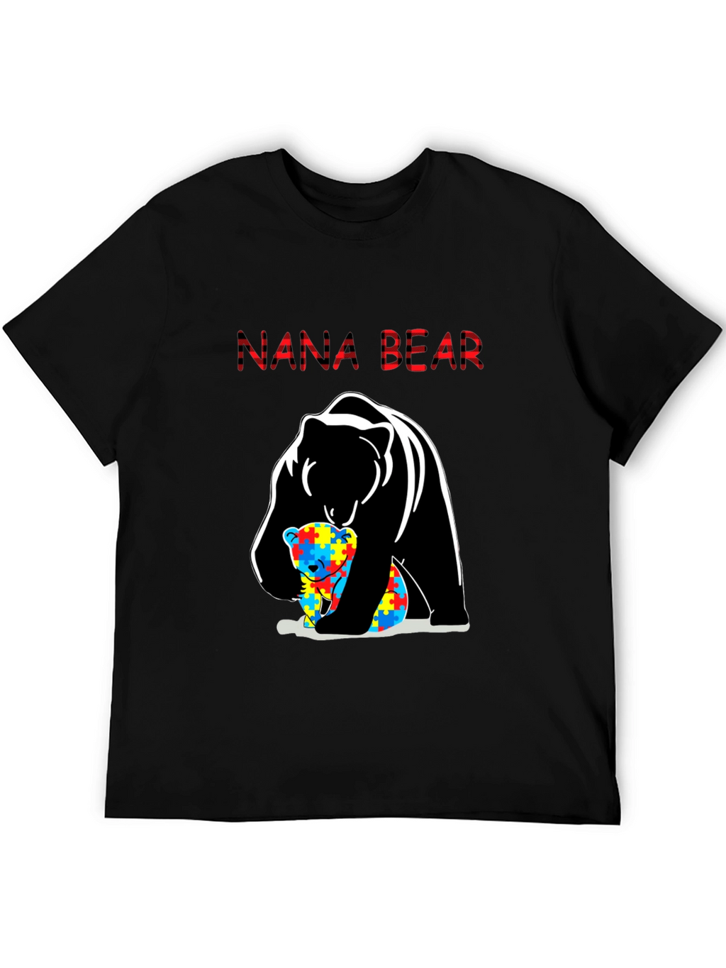 Nana Bear Autism Awareness T-Shirt