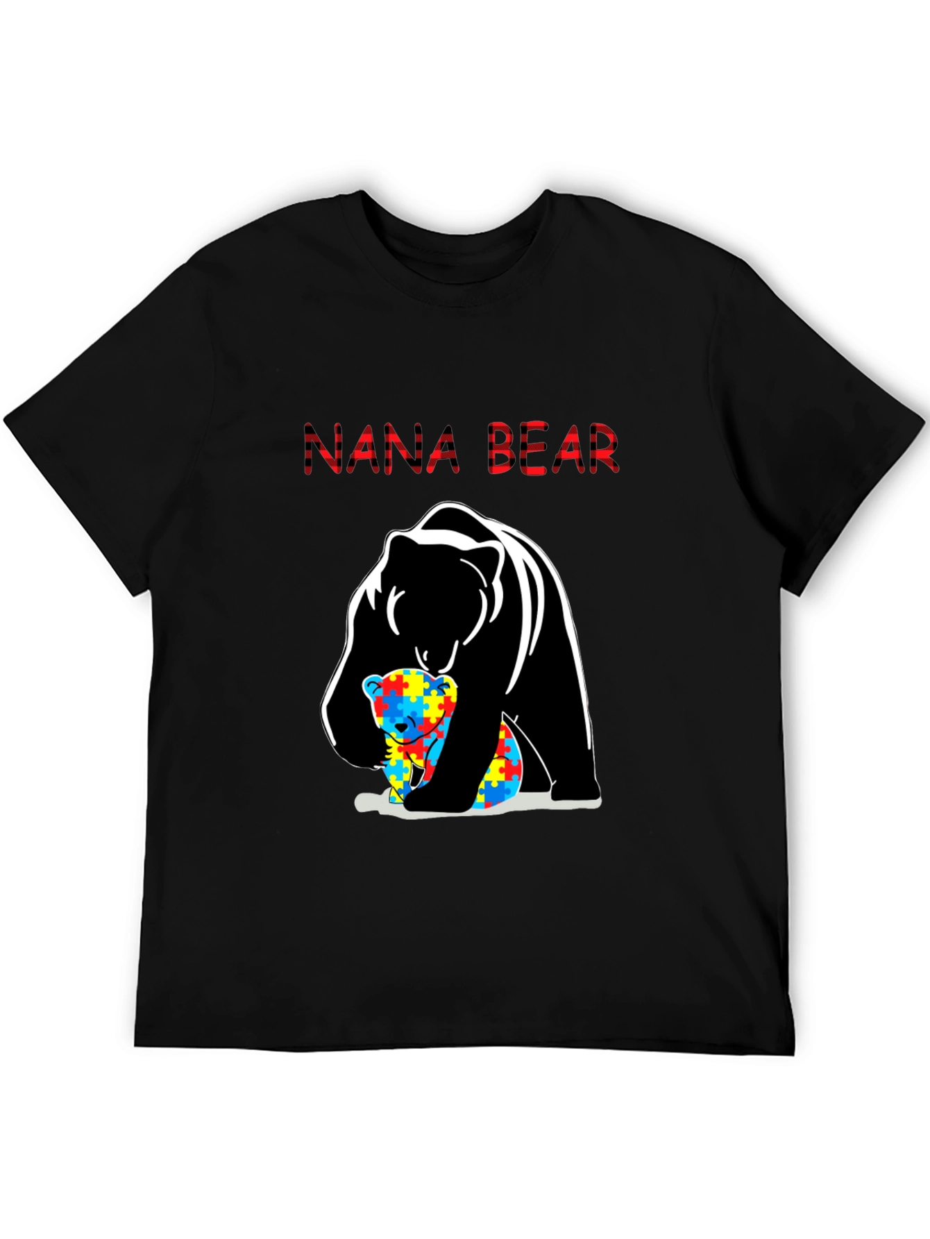 Nana Bear Autism Awareness T-Shirt