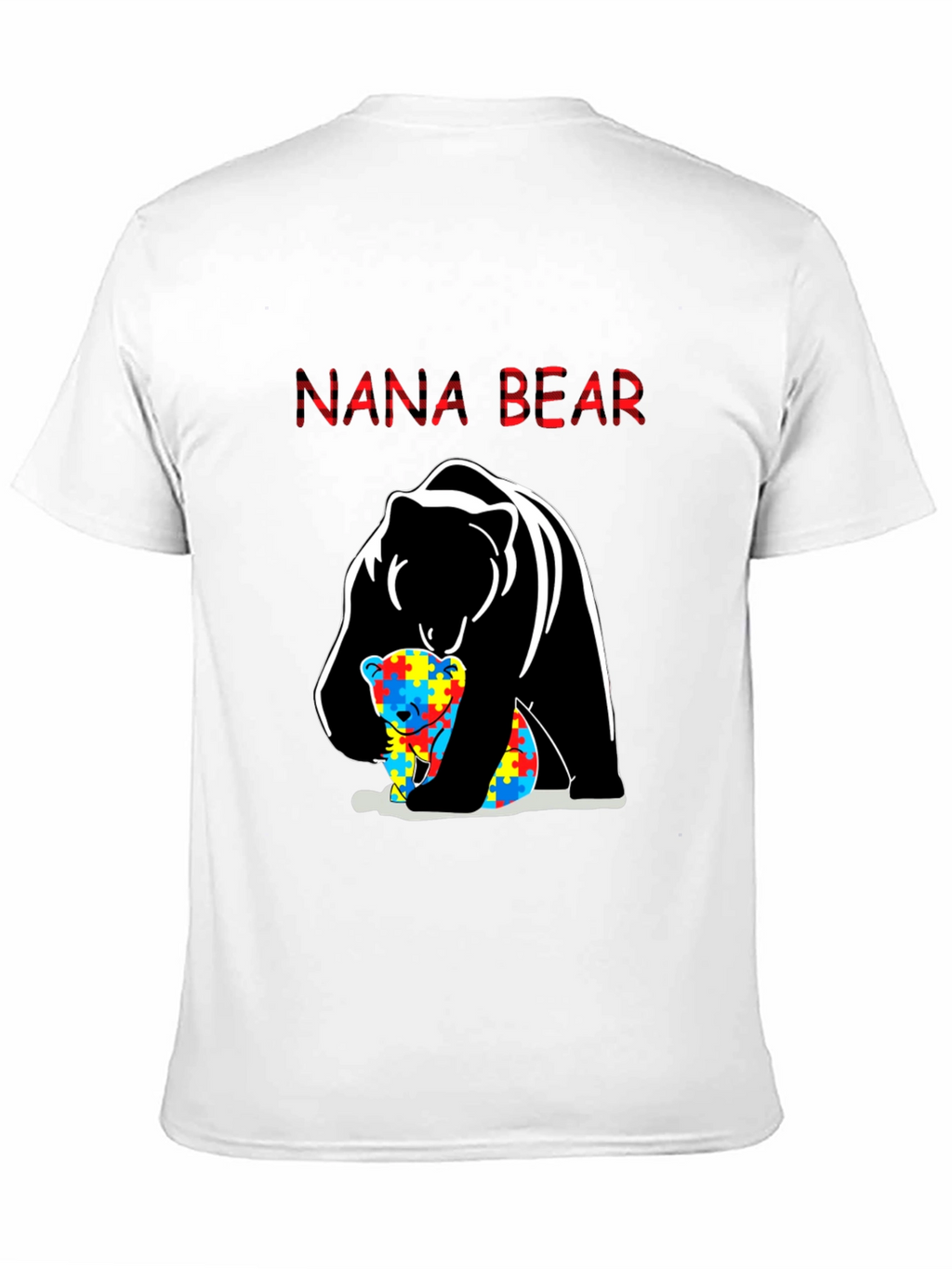 Nana Bear Autism Awareness T-Shirt