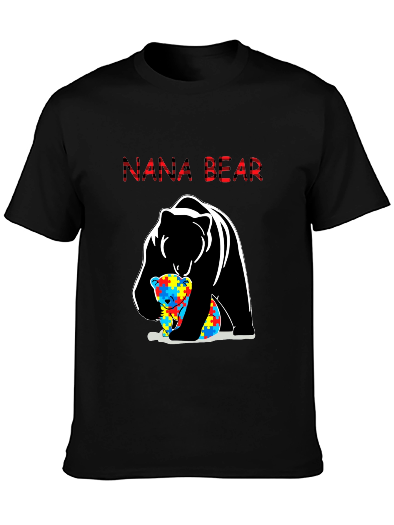 Nana Bear Autism Awareness T-Shirt