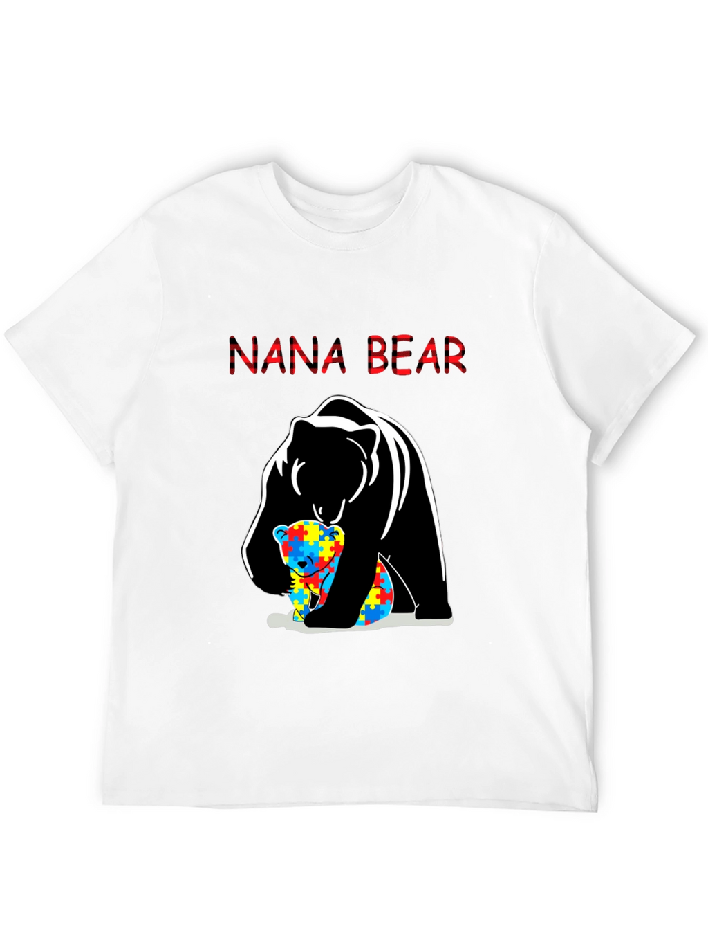 Nana Bear Autism Awareness T-Shirt