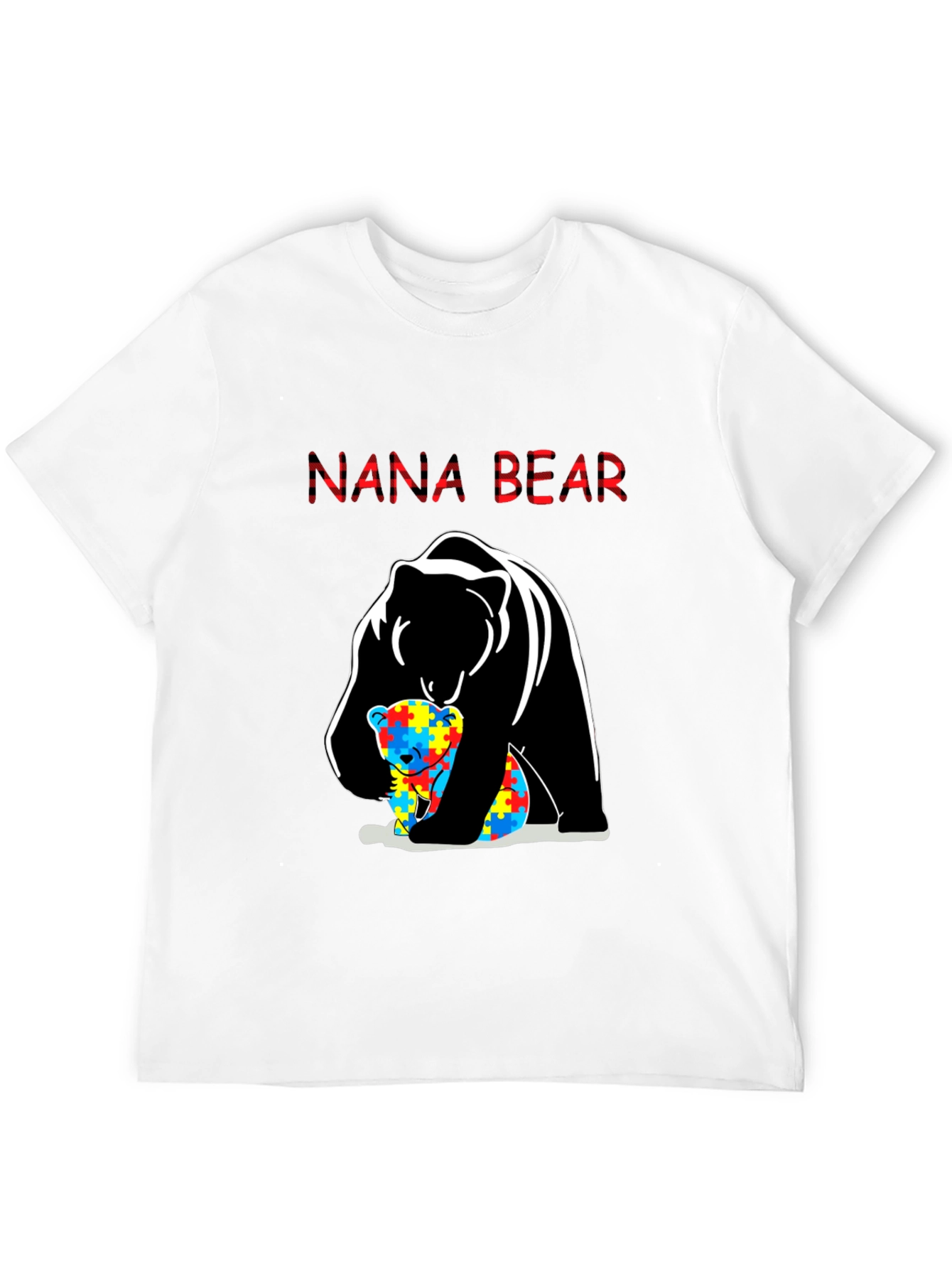 Nana Bear Autism Awareness T-Shirt