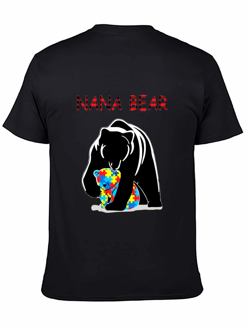 Nana Bear Autism Awareness T-Shirt