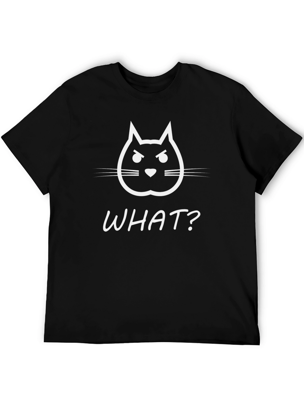 Funny Angry Cat T-Shirt - WHAT? Graphic Tee