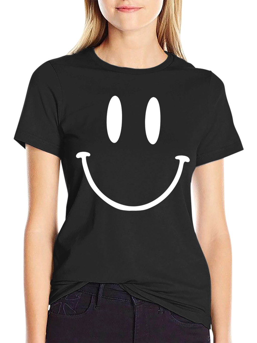 Smiley Face Graphic T-Shirt - Classic Style