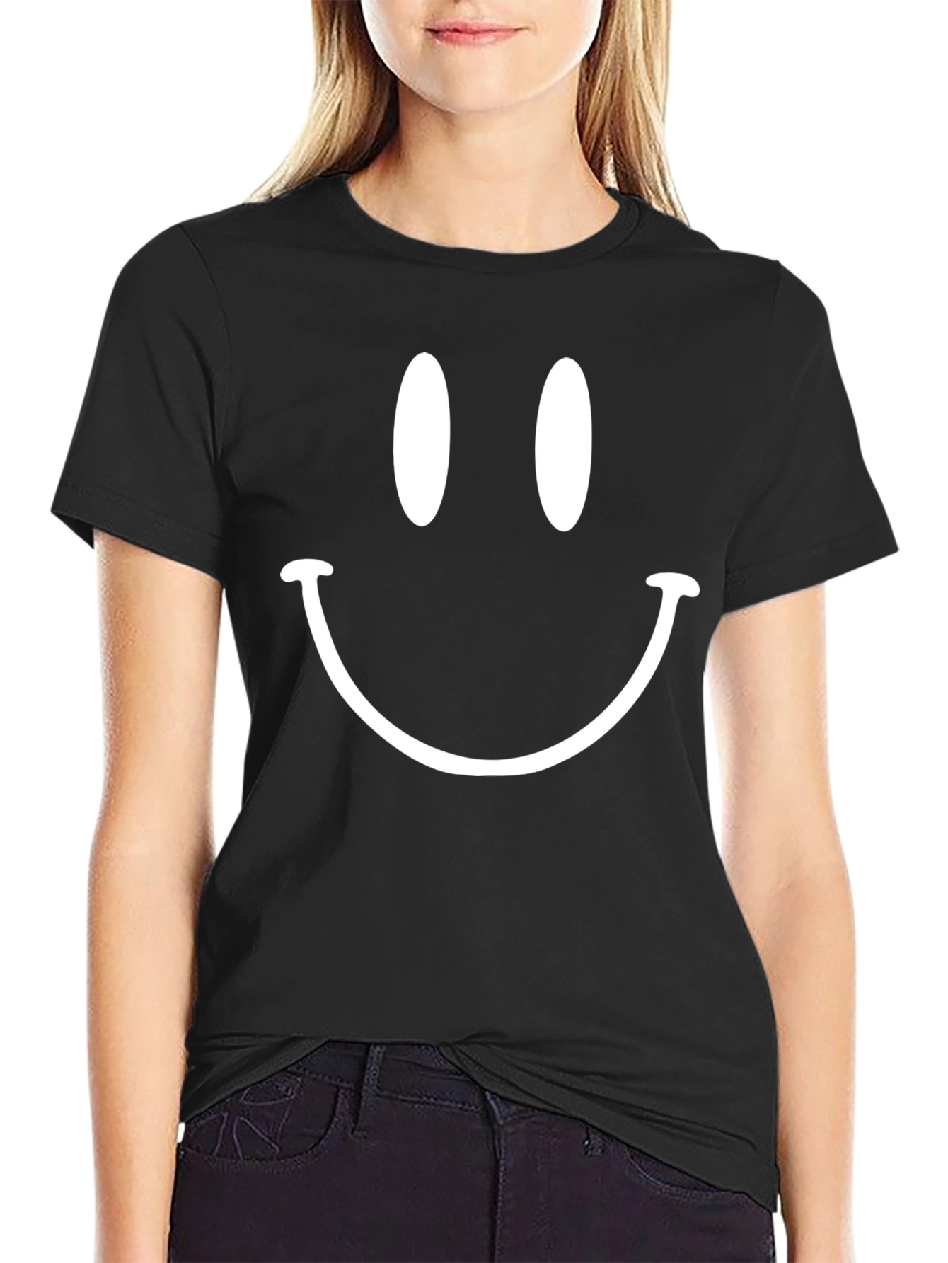 Smiley Face Graphic T-Shirt - Classic Style