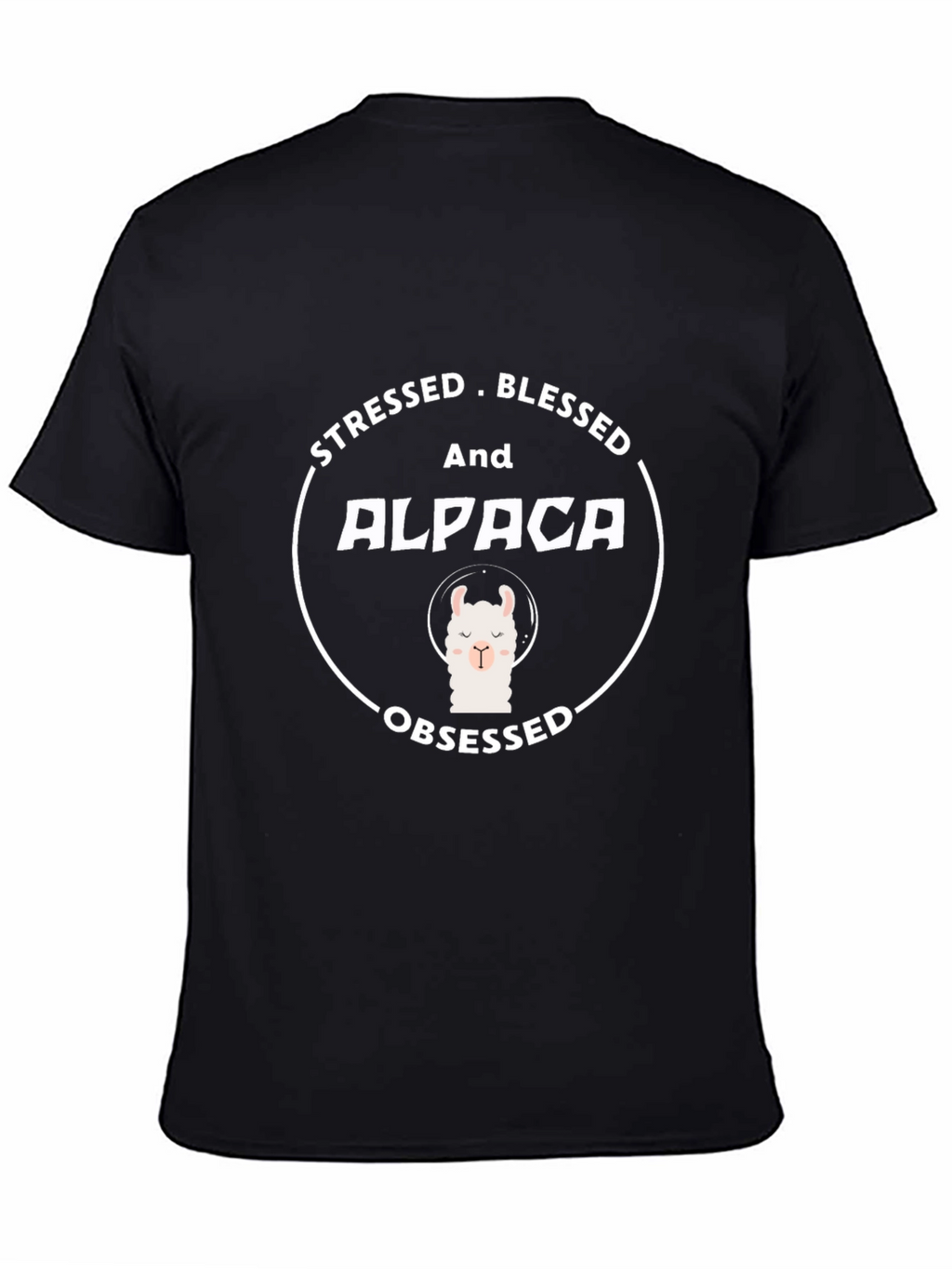 Stressed Blessed Alpaca Obsessed T-Shirt