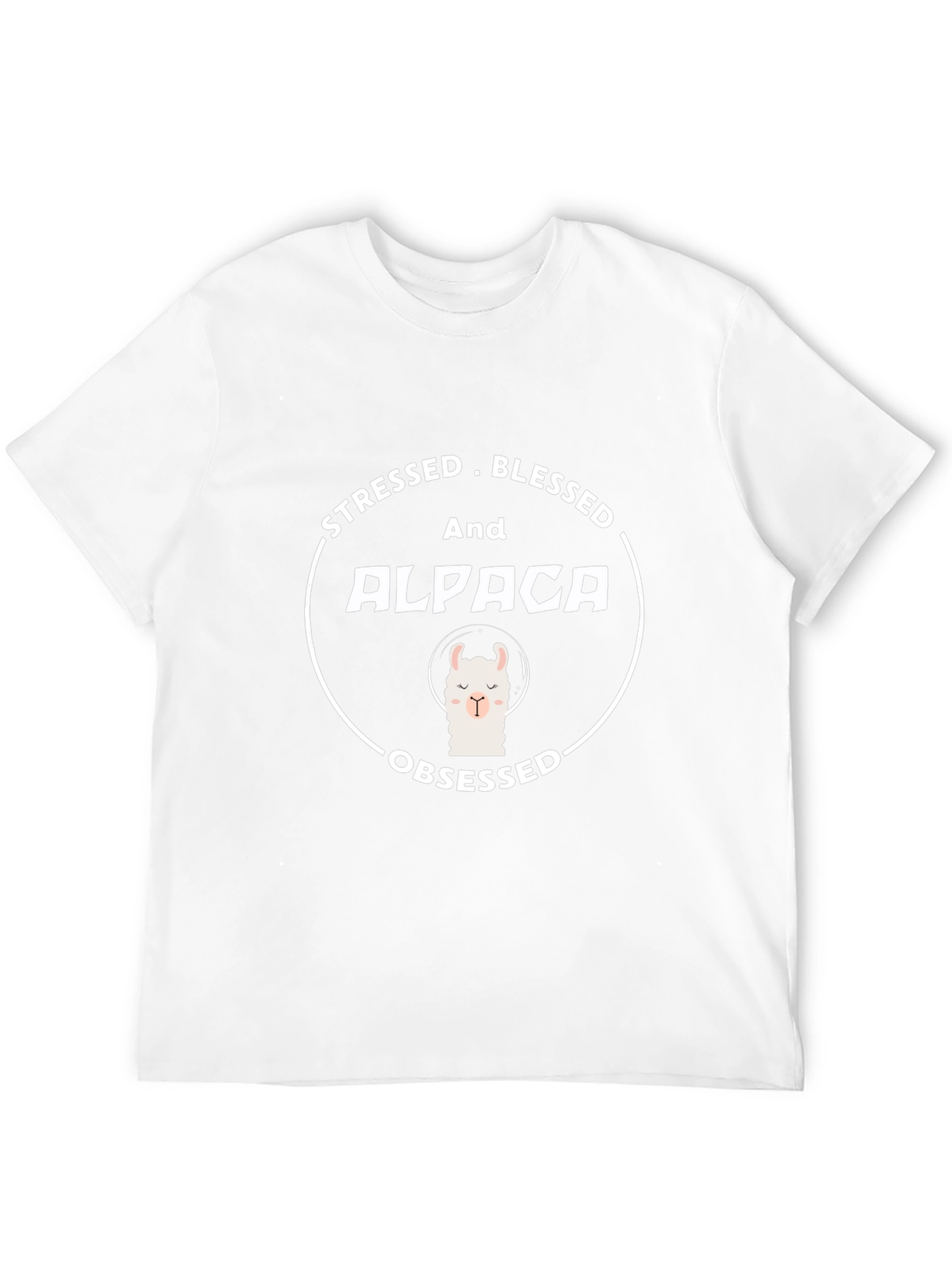 Stressed Blessed Alpaca Obsessed T-Shirt