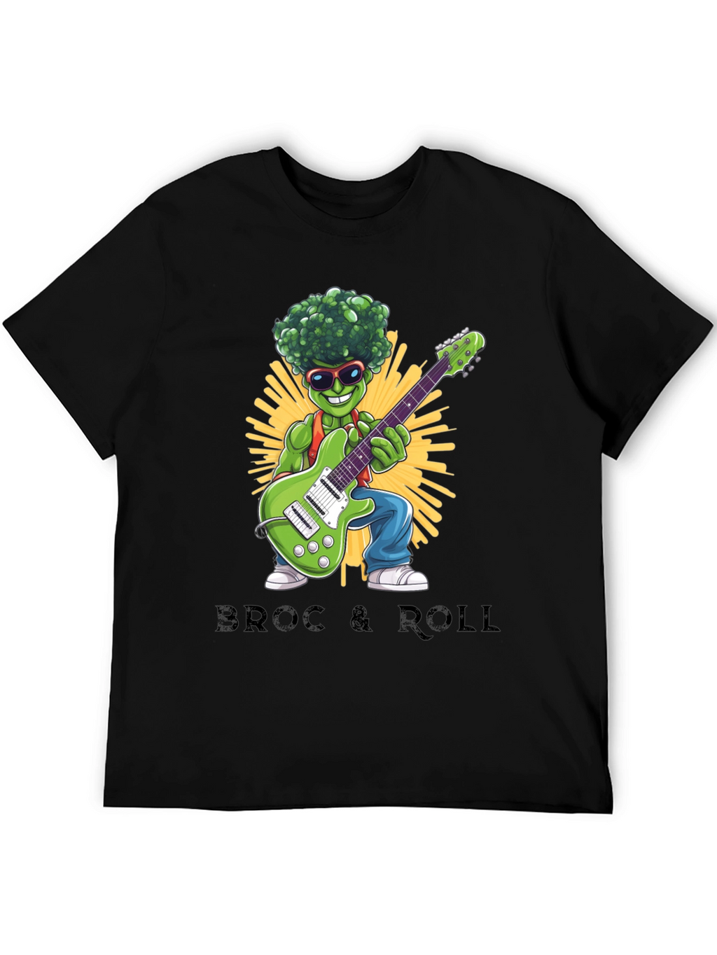 Broccoli Rock & Roll Graphic T-Shirt