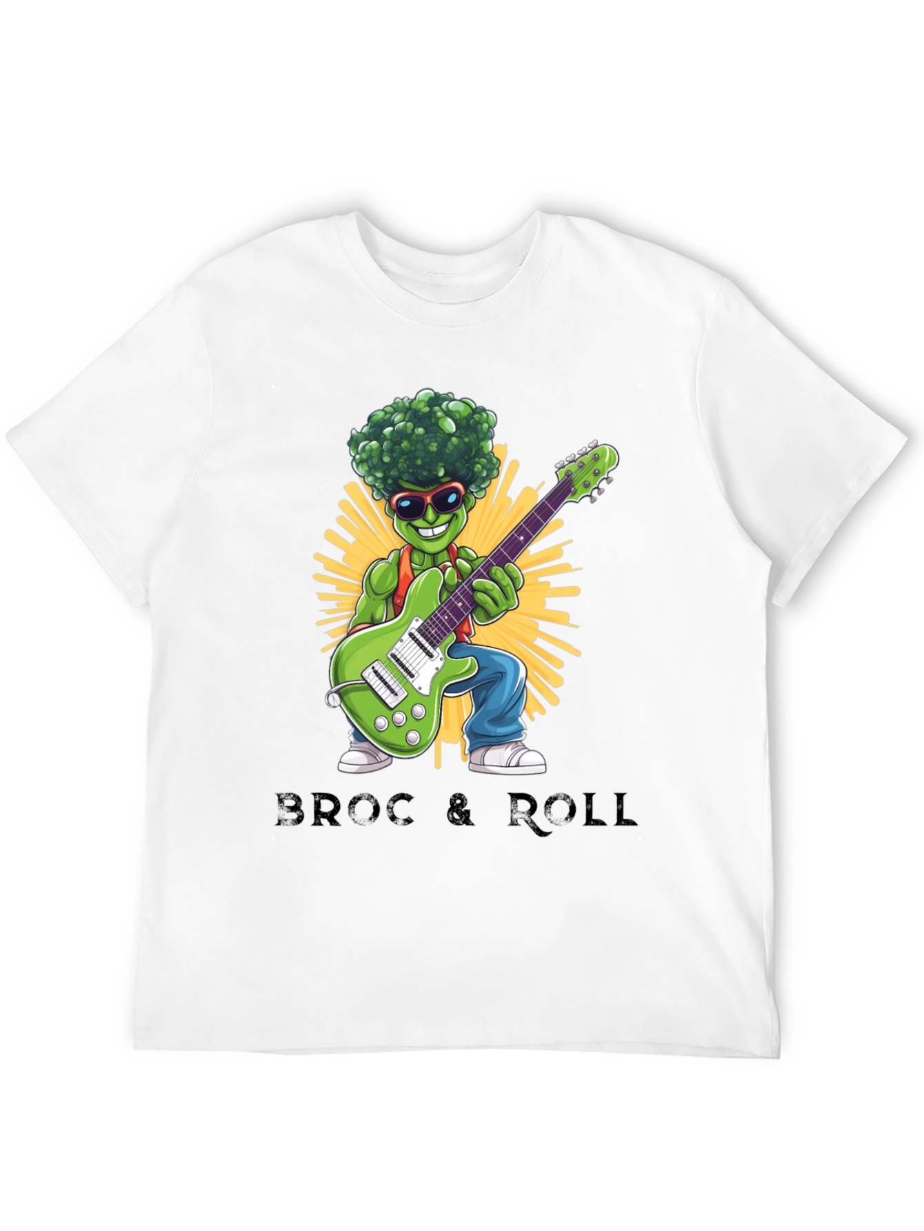 Broccoli Rock & Roll Graphic T-Shirt