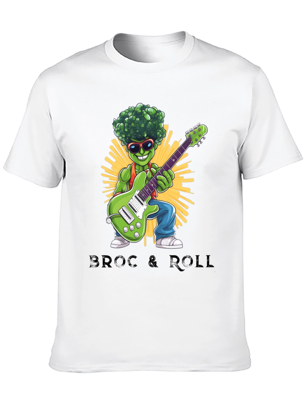 Broccoli Rock & Roll Graphic T-Shirt