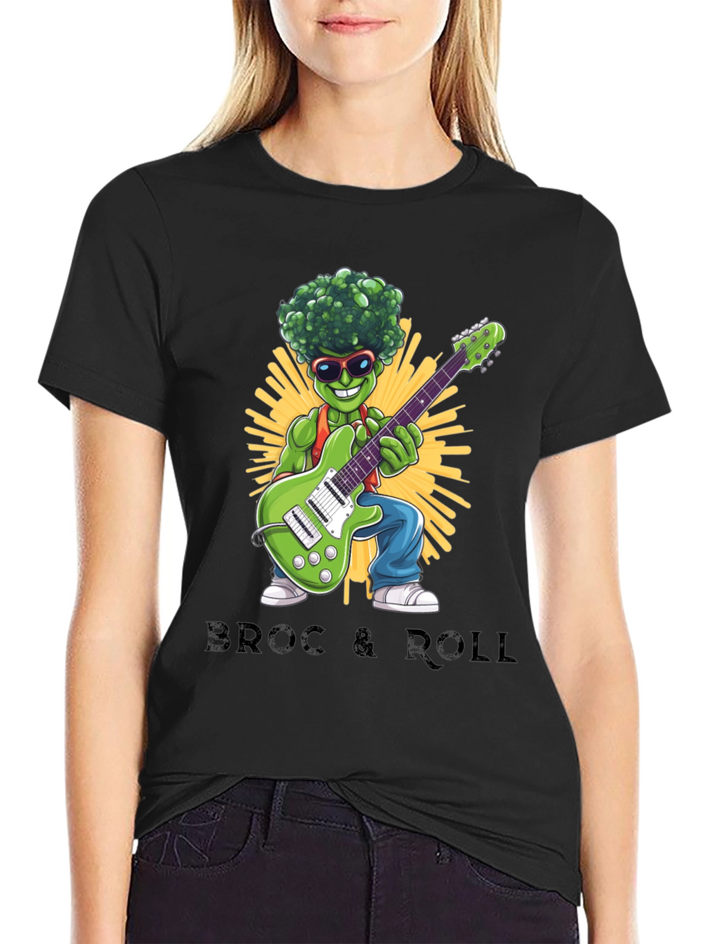 Broccoli Rock & Roll Graphic T-Shirt