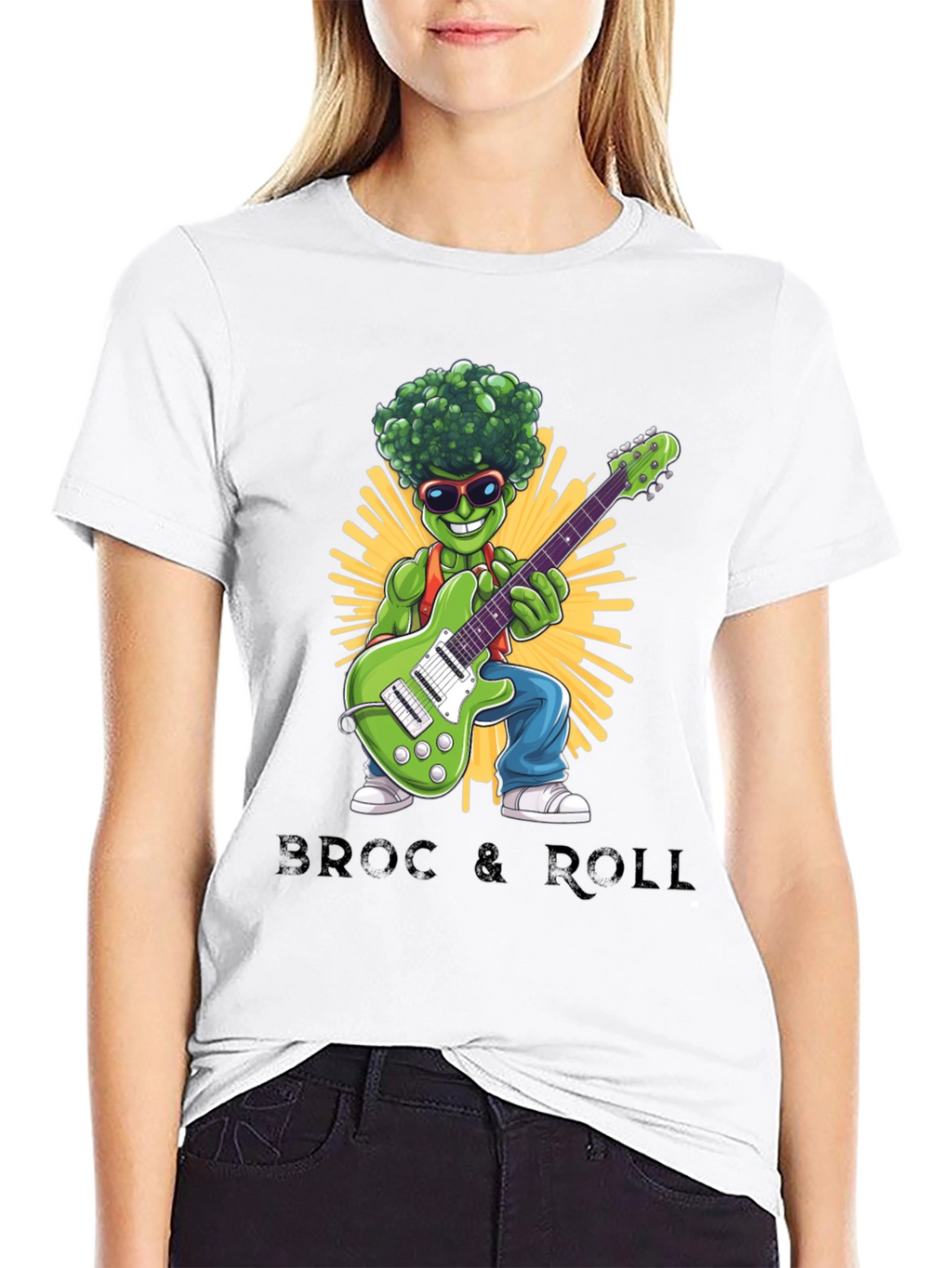 Broccoli Rock & Roll Graphic T-Shirt