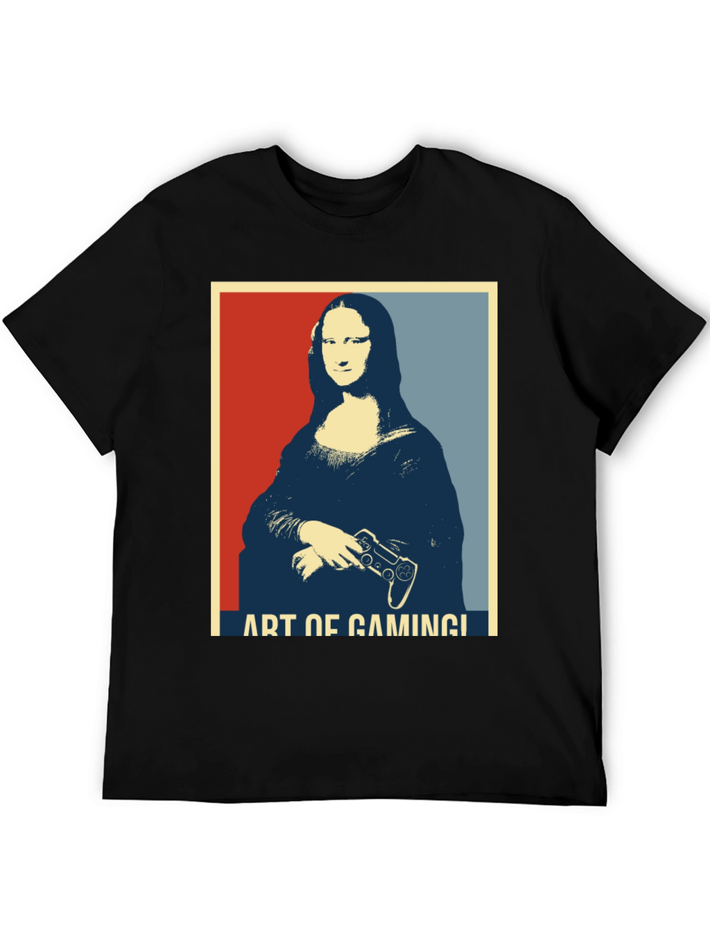 Art of Gaming Mona Lisa T-Shirt - Gamer Style