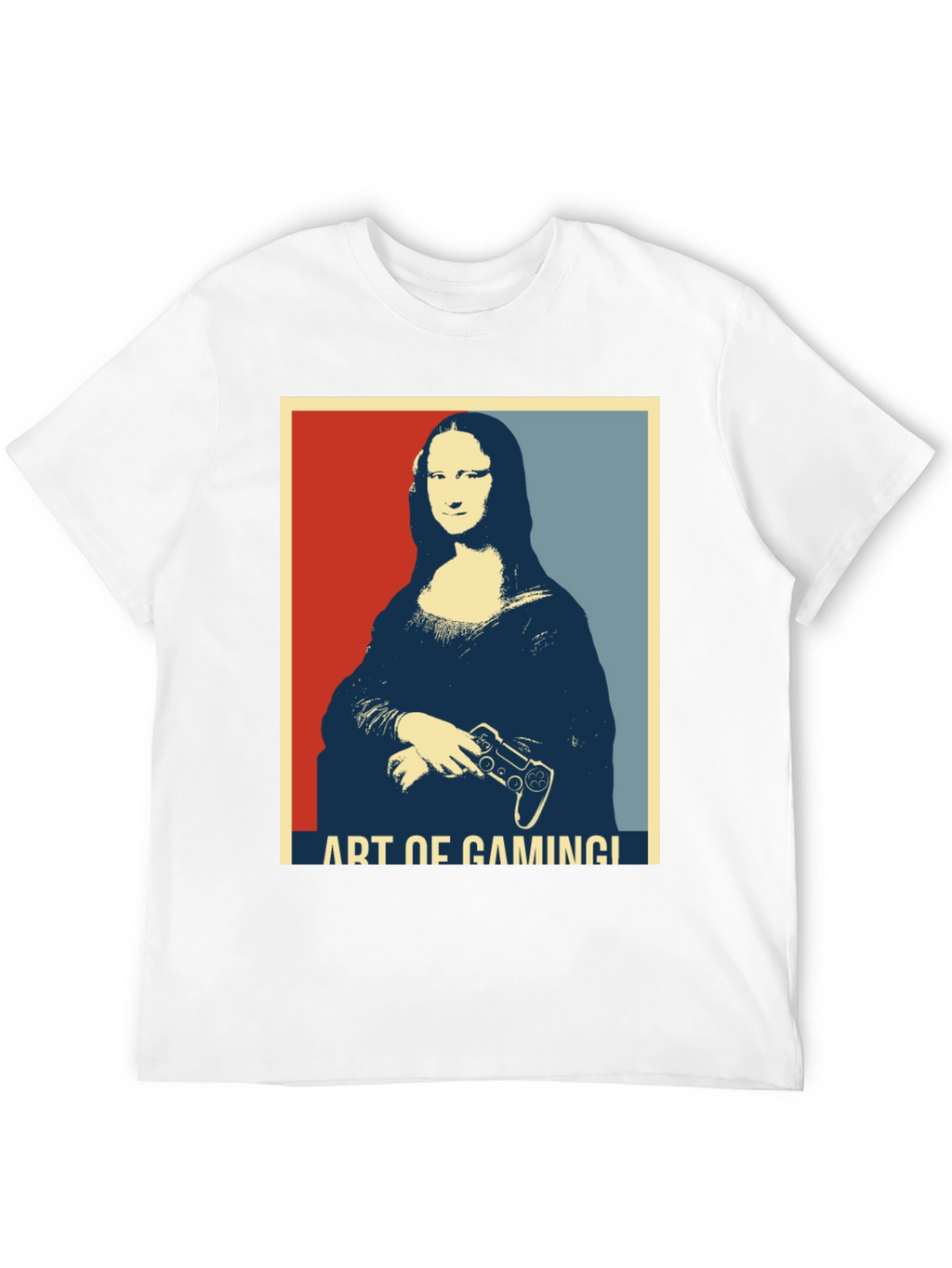Art of Gaming Mona Lisa T-Shirt - Gamer Style