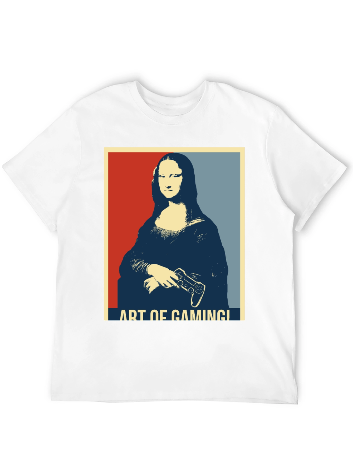 Art of Gaming Mona Lisa T-Shirt - Gamer Style