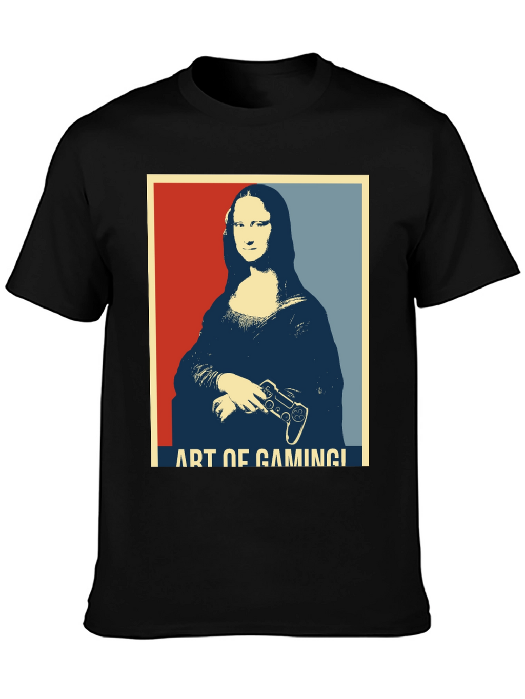 Art of Gaming Mona Lisa T-Shirt - Gamer Style