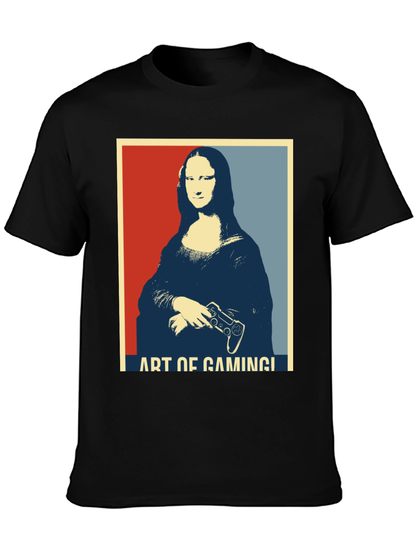 Art of Gaming Mona Lisa T-Shirt - Gamer Style