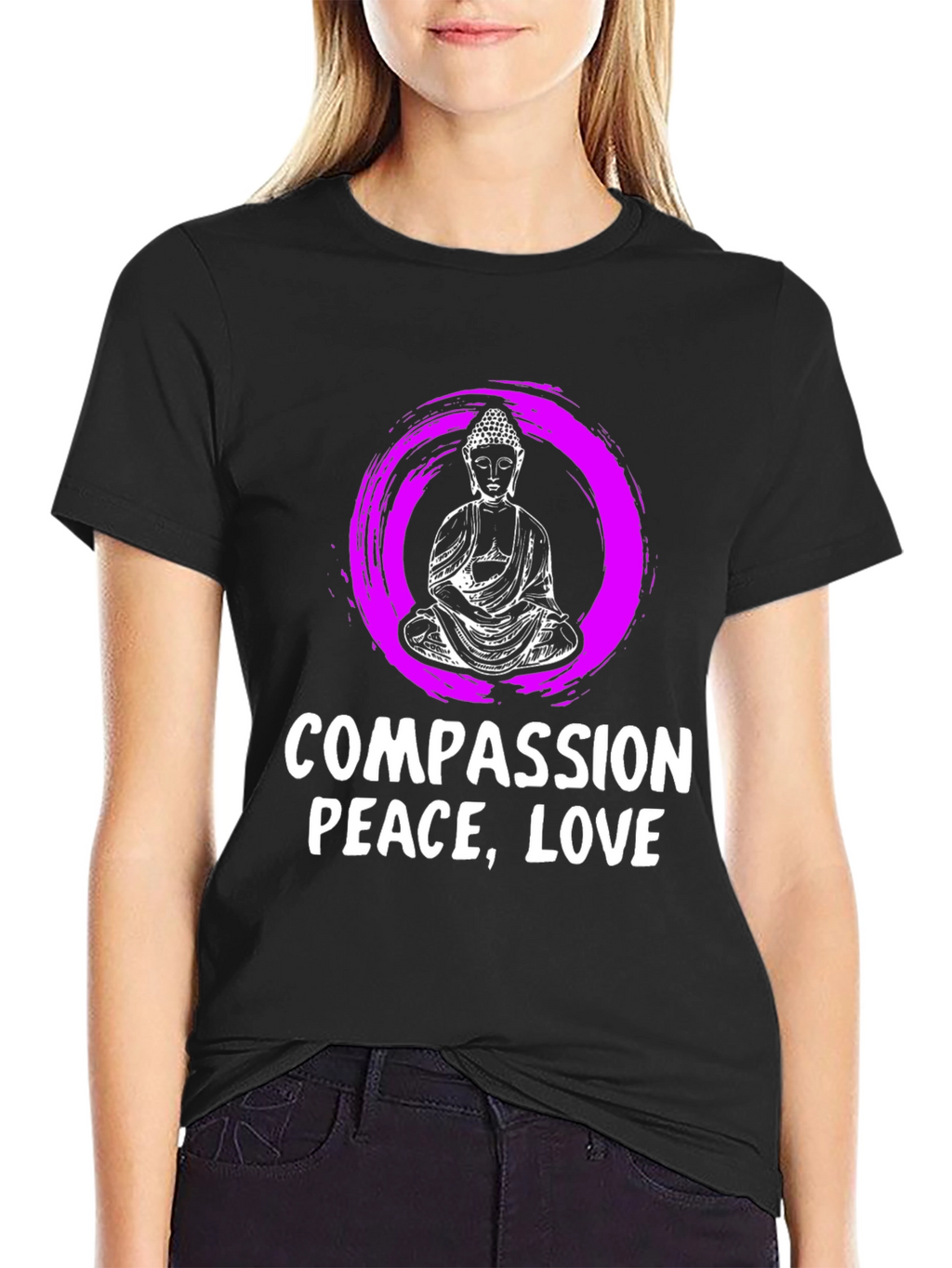 Compassion Peace Love Graphic T-Shirt