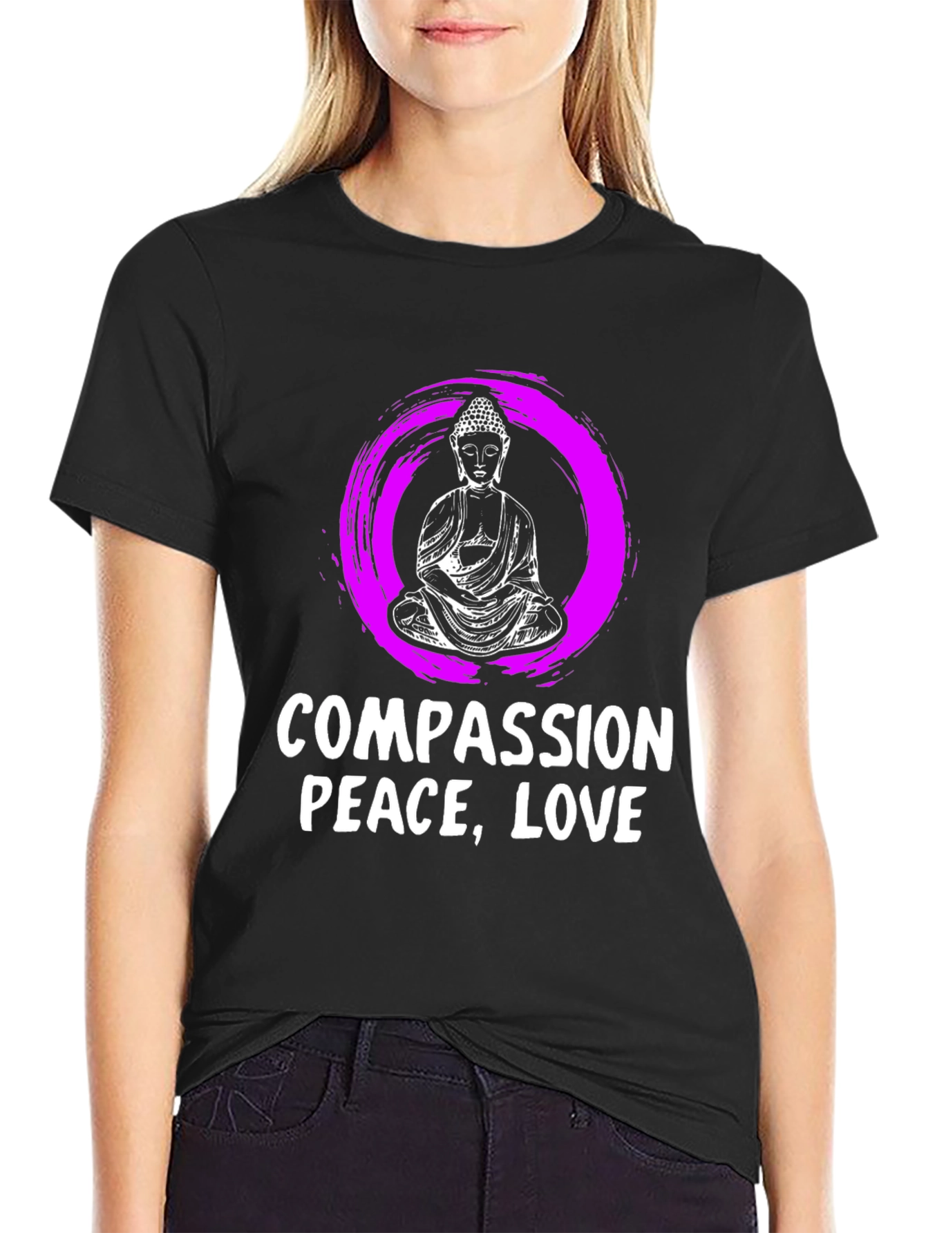 Compassion Peace Love Graphic T-Shirt
