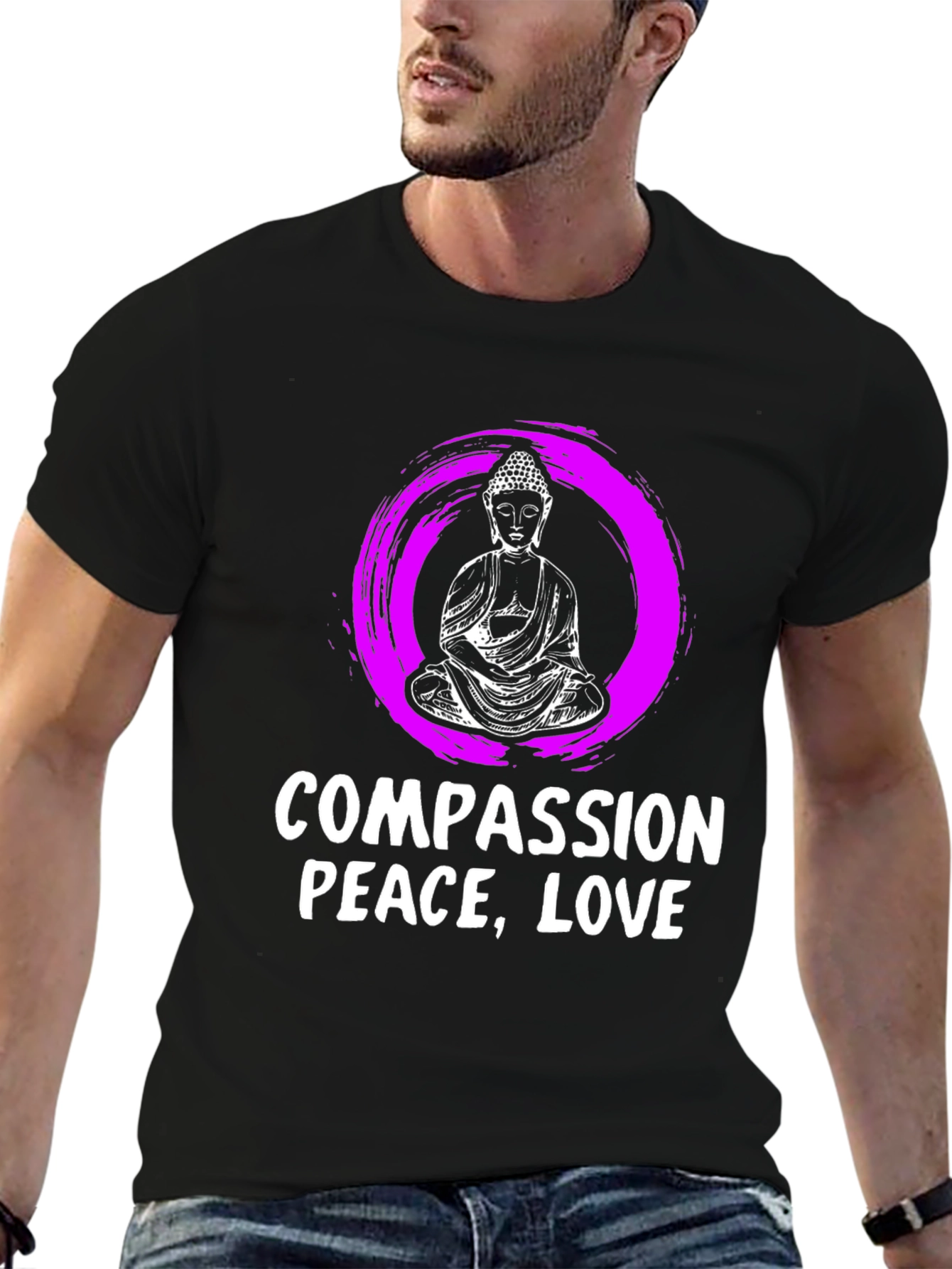 Compassion Peace Love Graphic T-Shirt