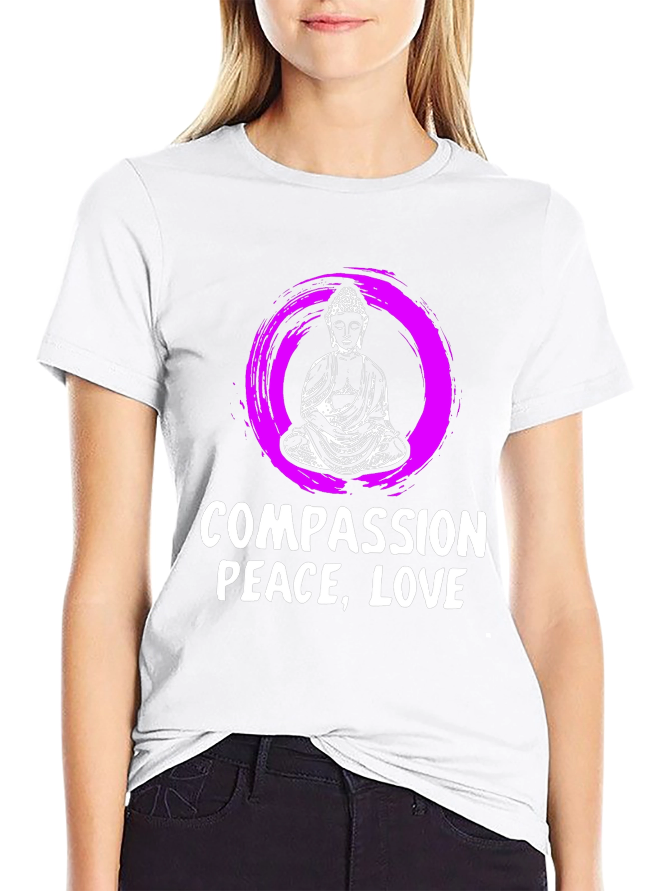 Compassion Peace Love Graphic T-Shirt