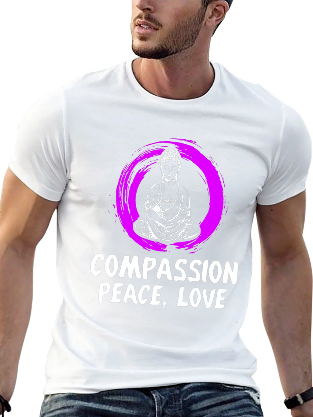 Compassion Peace Love Graphic T-Shirt