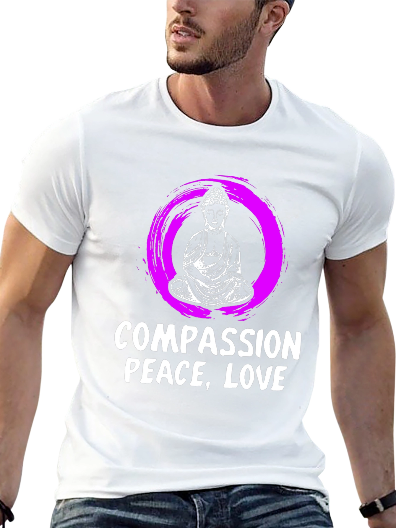 Compassion Peace Love Graphic T-Shirt