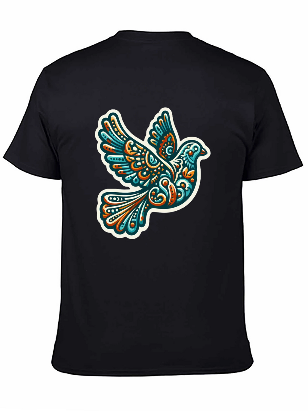 Dove Graphic Print Black T-Shirt