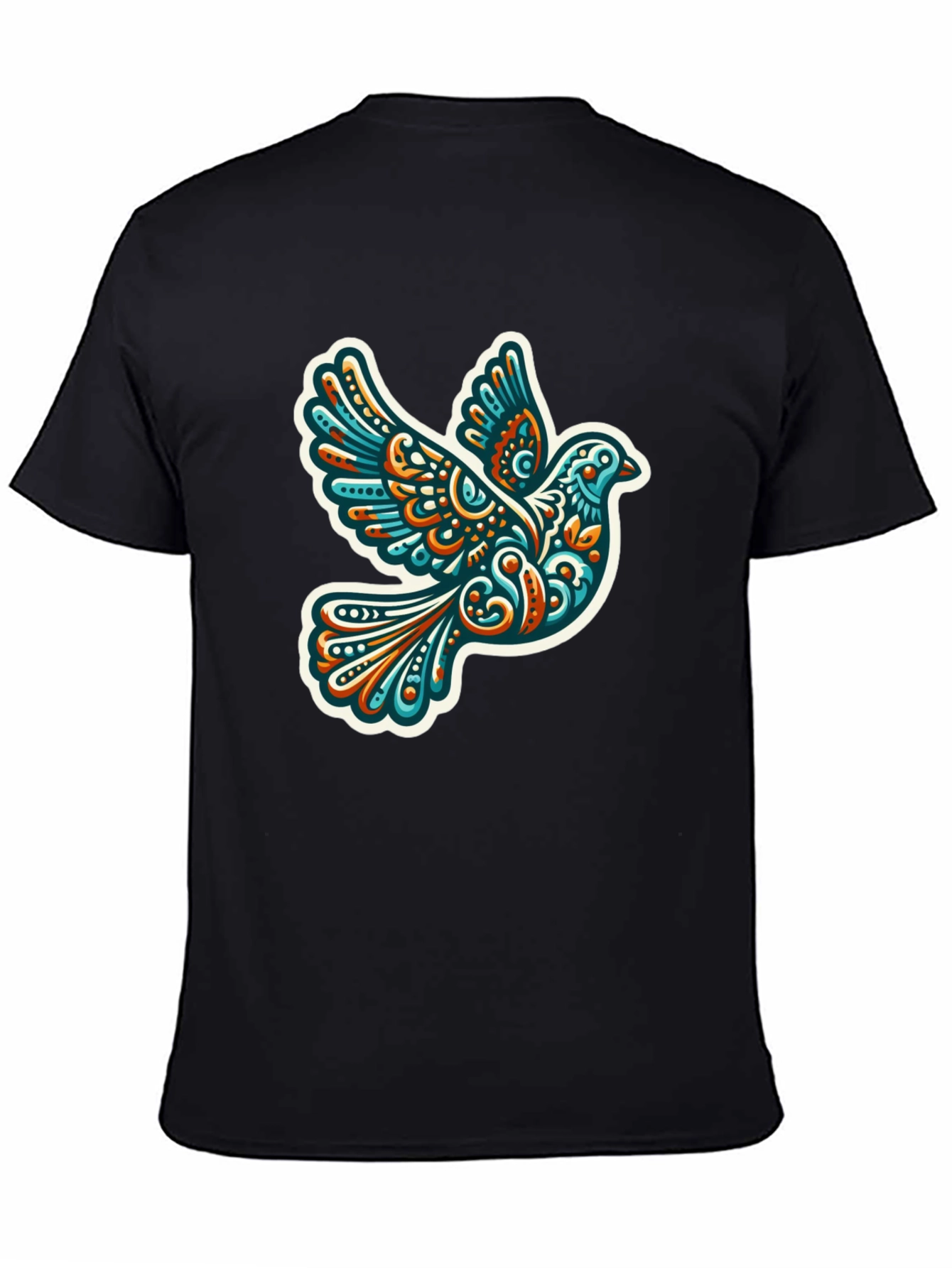 Dove Graphic Print Black T-Shirt