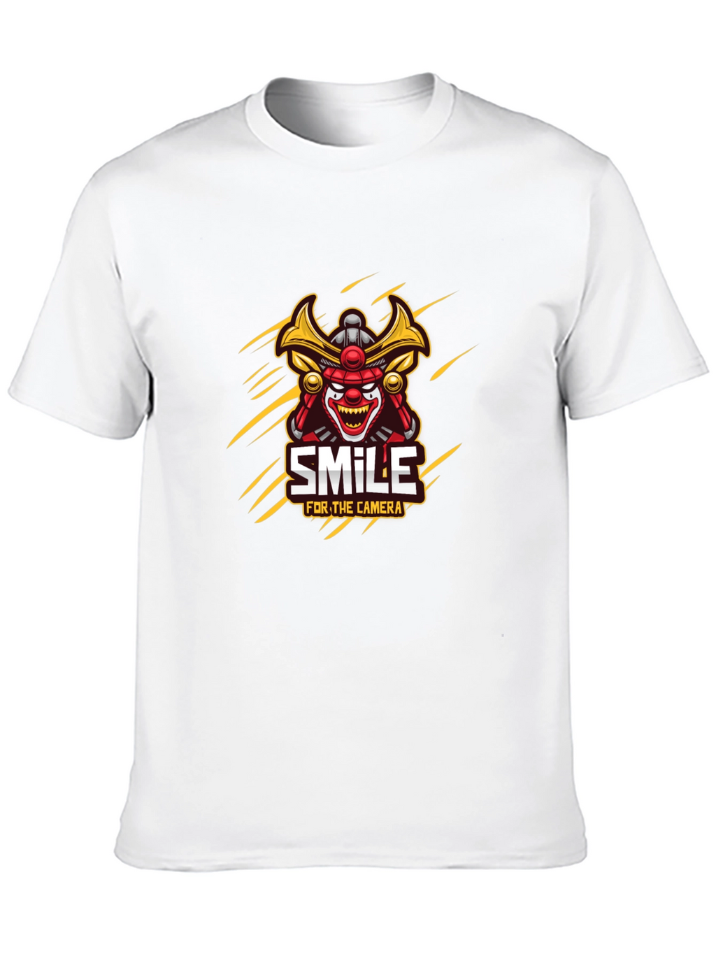Samurai Clown Smile Graphic T-Shirt