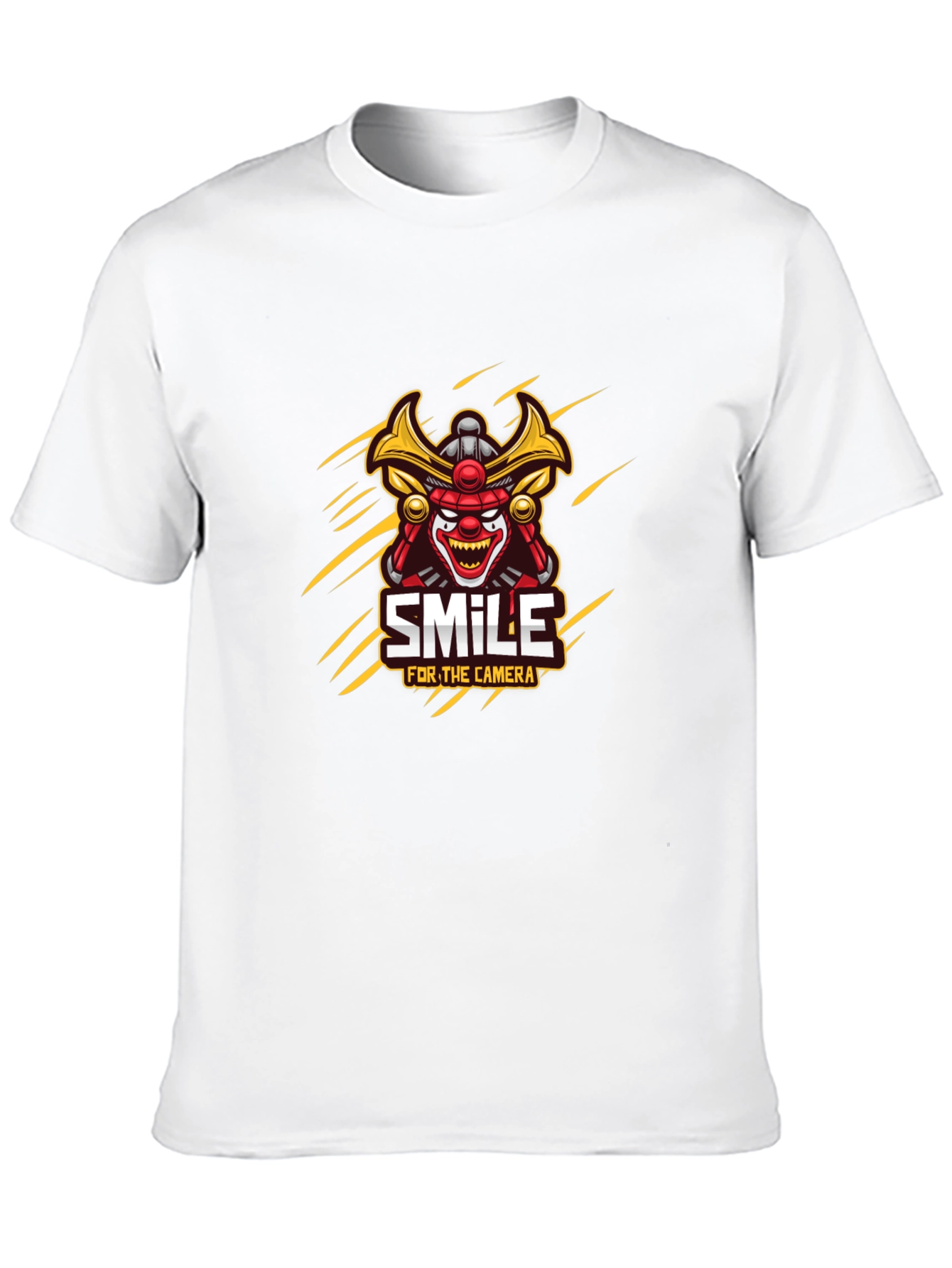Samurai Clown Smile Graphic T-Shirt