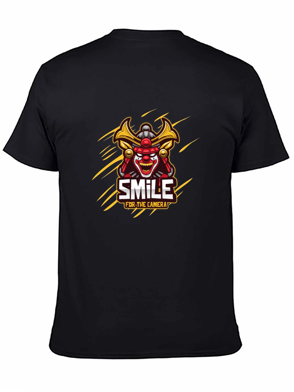 Samurai Clown Smile Graphic T-Shirt