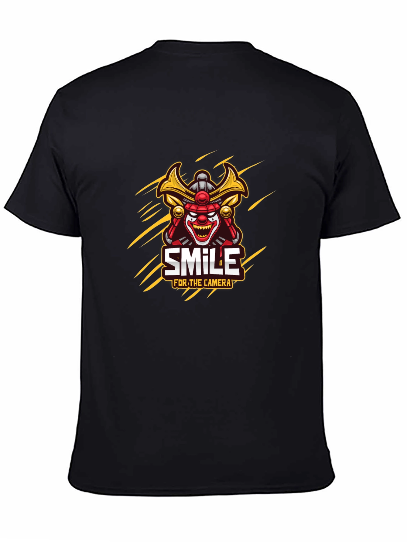 Samurai Clown Smile Graphic T-Shirt
