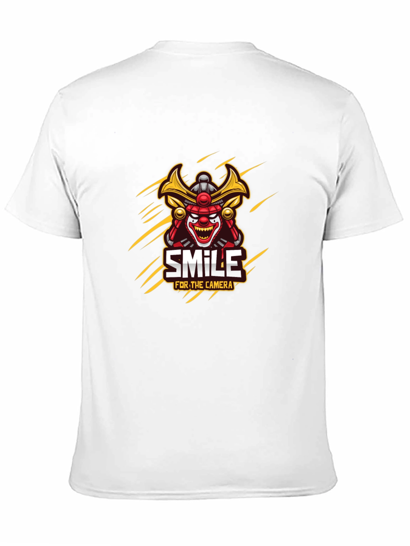 Samurai Clown Smile Graphic T-Shirt
