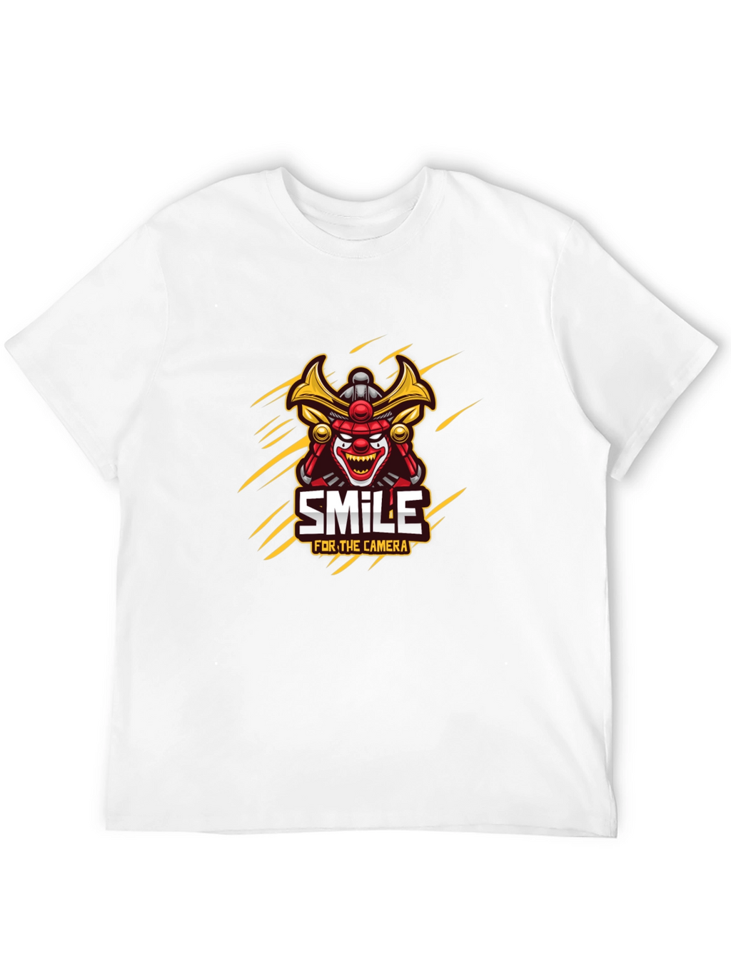 Samurai Clown Smile Graphic T-Shirt