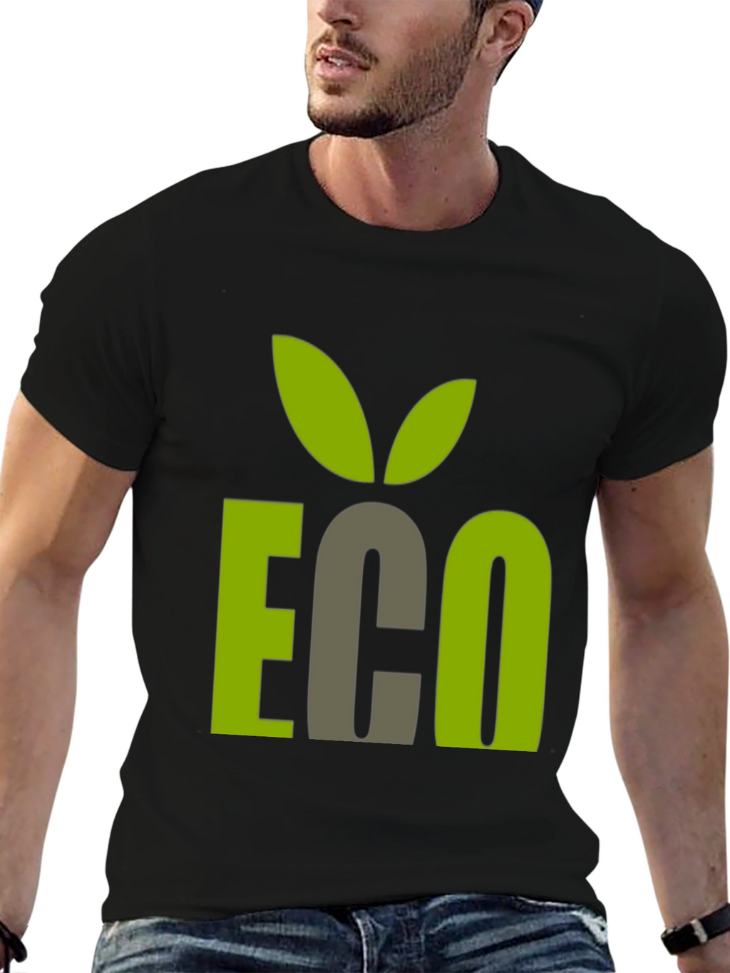 Eco Graphic T-Shirt - Black