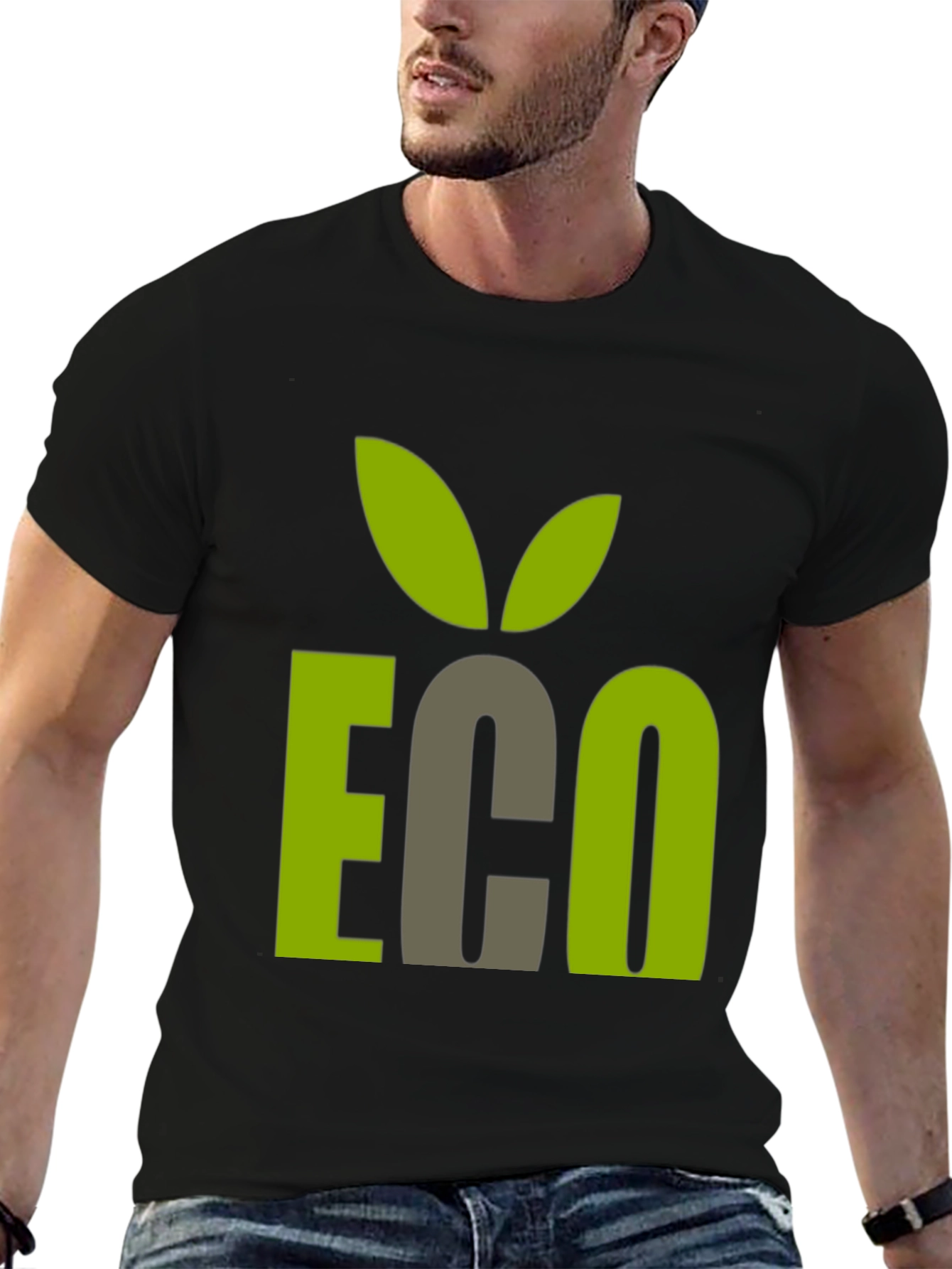 Eco Graphic T-Shirt - Black