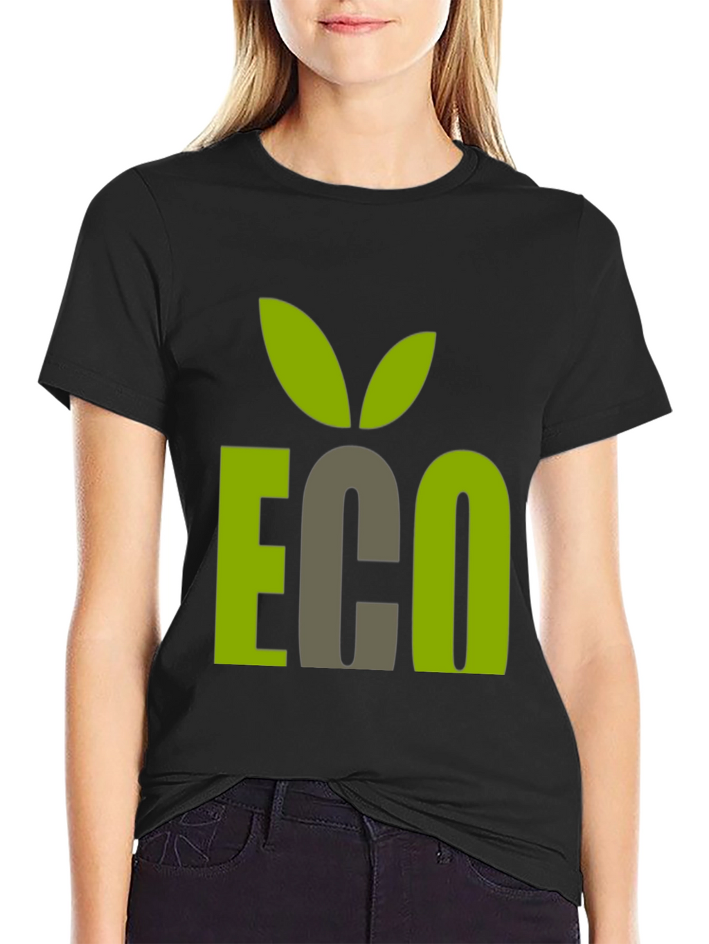 Eco Graphic T-Shirt - Black