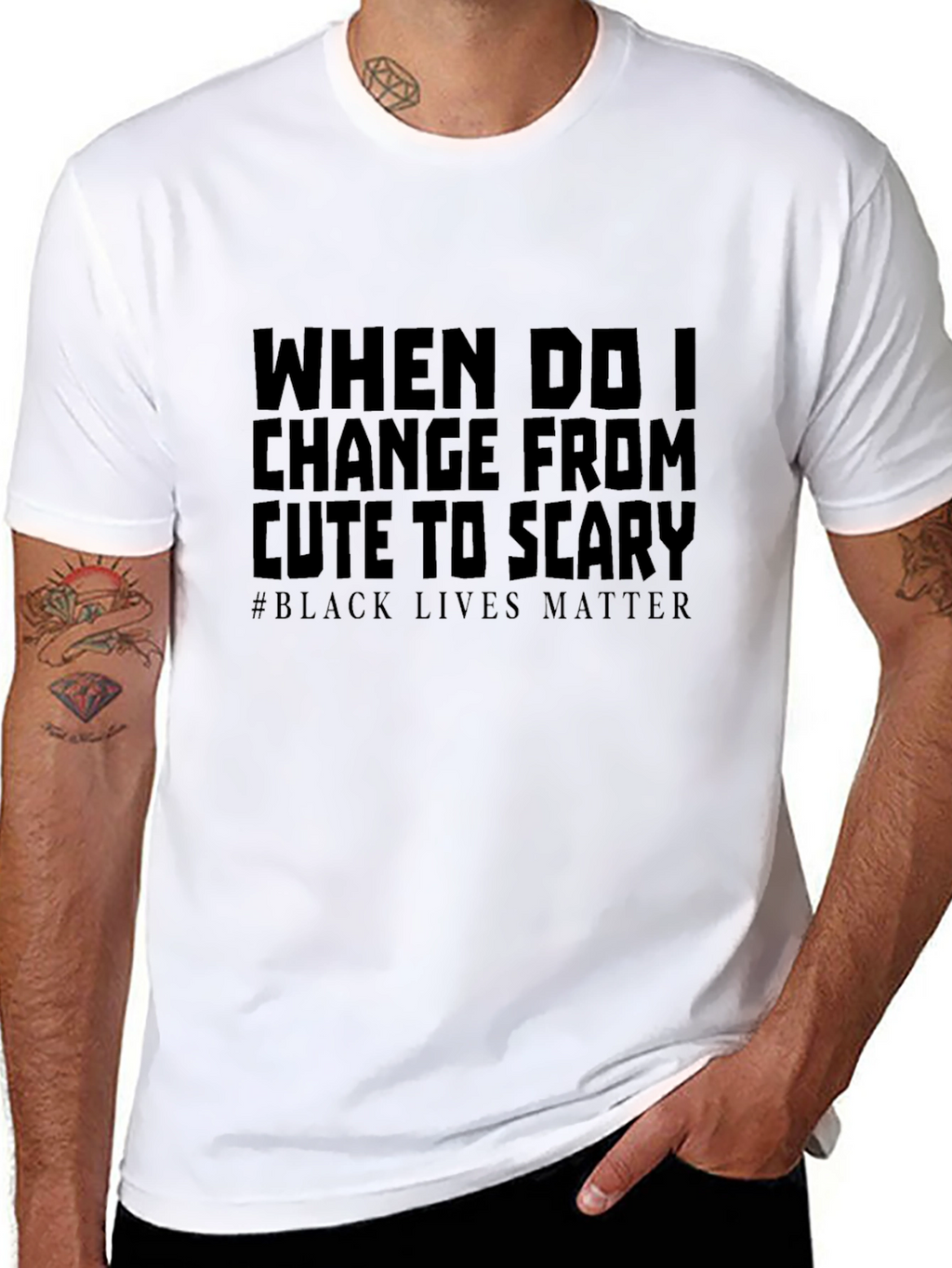 Statement Tee: Cute to Scary - Black Lives Matter