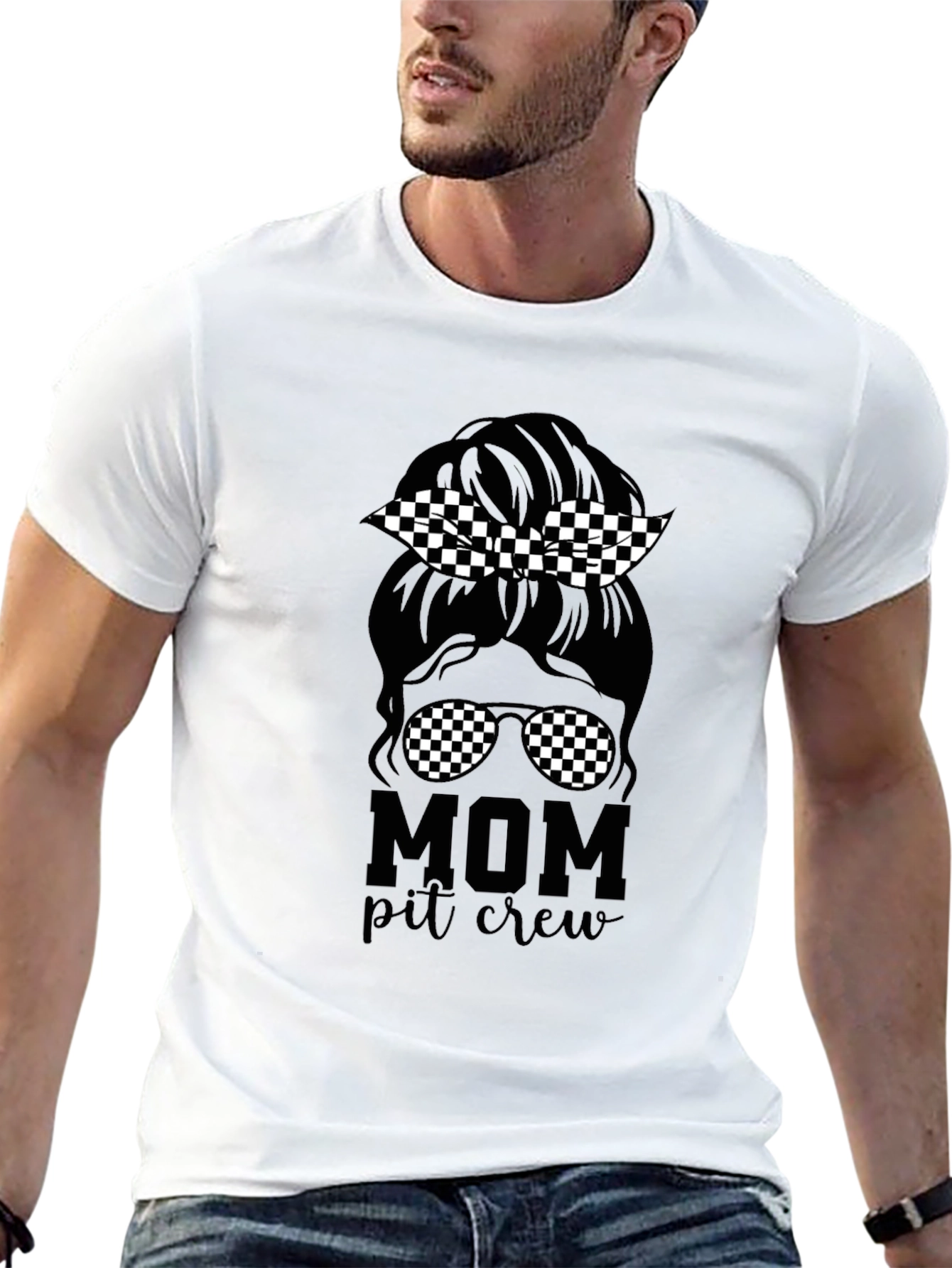 Mom Pit Crew T-Shirt - Racing Mom Tee