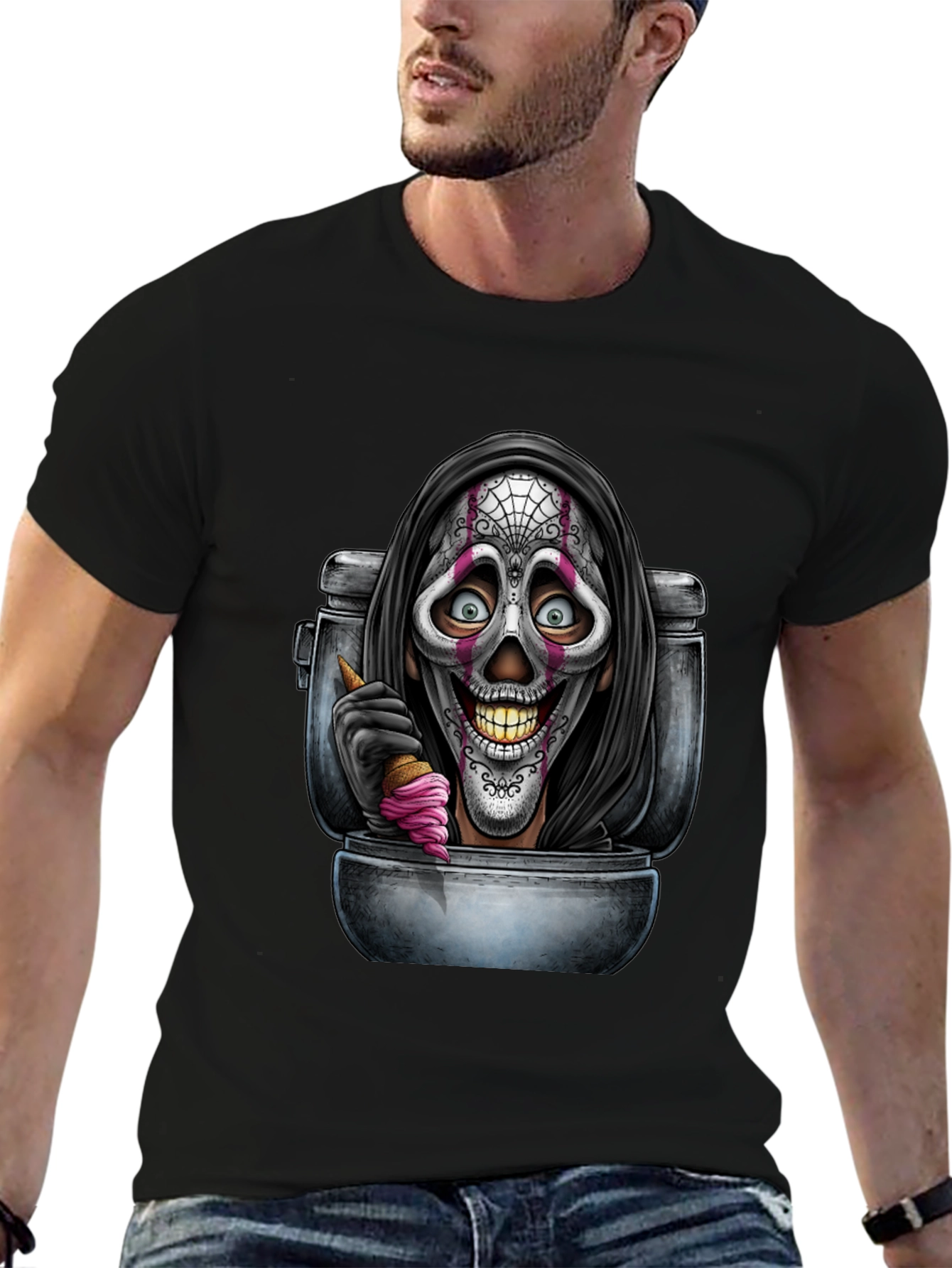Grim Reaper Toilet Humor T-Shirt