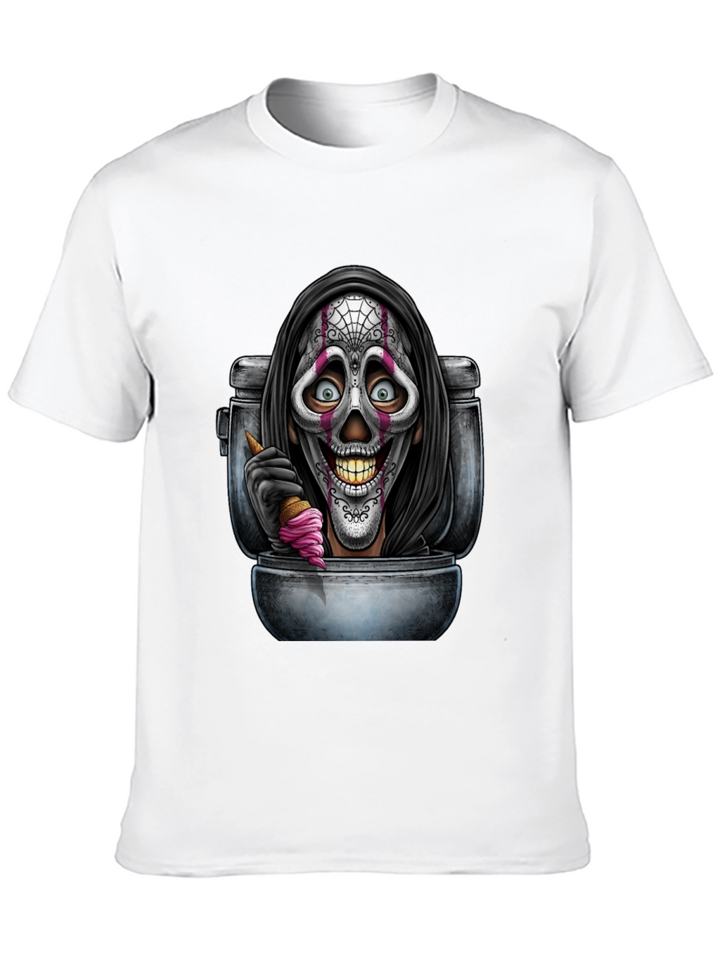 Grim Reaper Toilet Humor T-Shirt