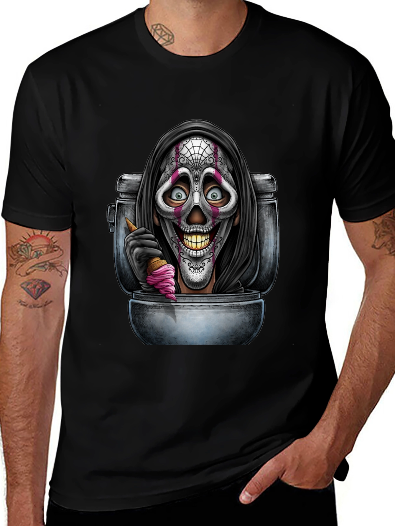 Grim Reaper Toilet Humor T-Shirt