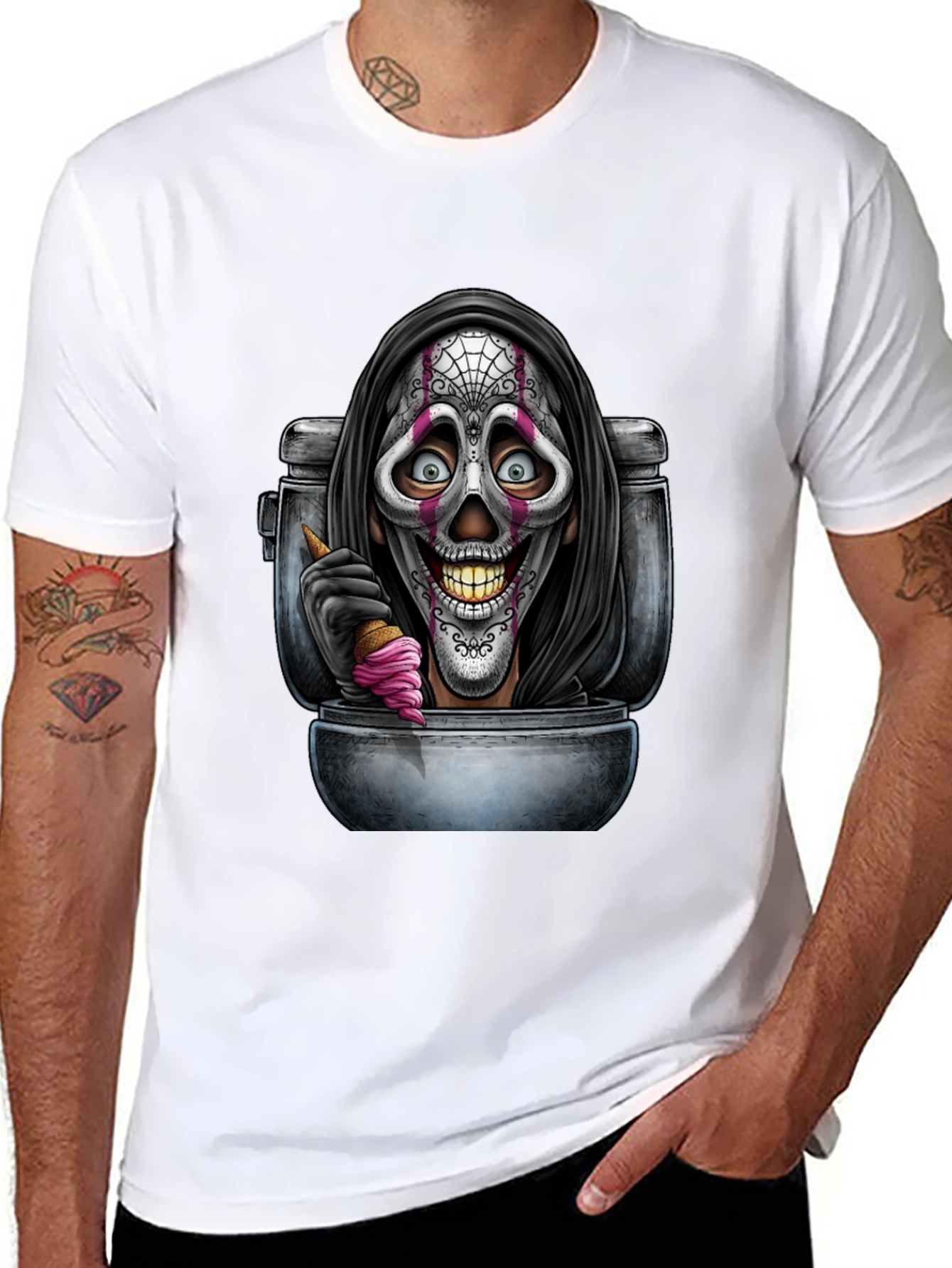 Grim Reaper Toilet Humor T-Shirt