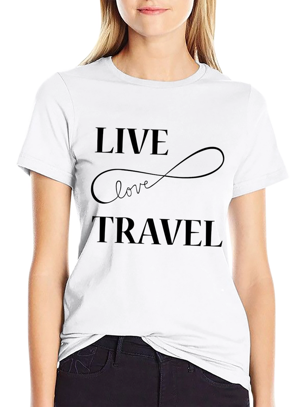 Live Love Travel T-Shirt - Black